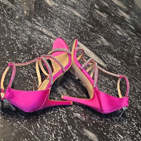 BRAND NEW JESSICA SIMPSON WOMEN'S SIDRA RHINESSTONE STILETTO HEEL SANDAL - Picture 12 of 16